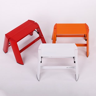 HASEGAWA长谷川单层梯凳家用铝合金梯子可折叠加厚双侧梯超轻设计