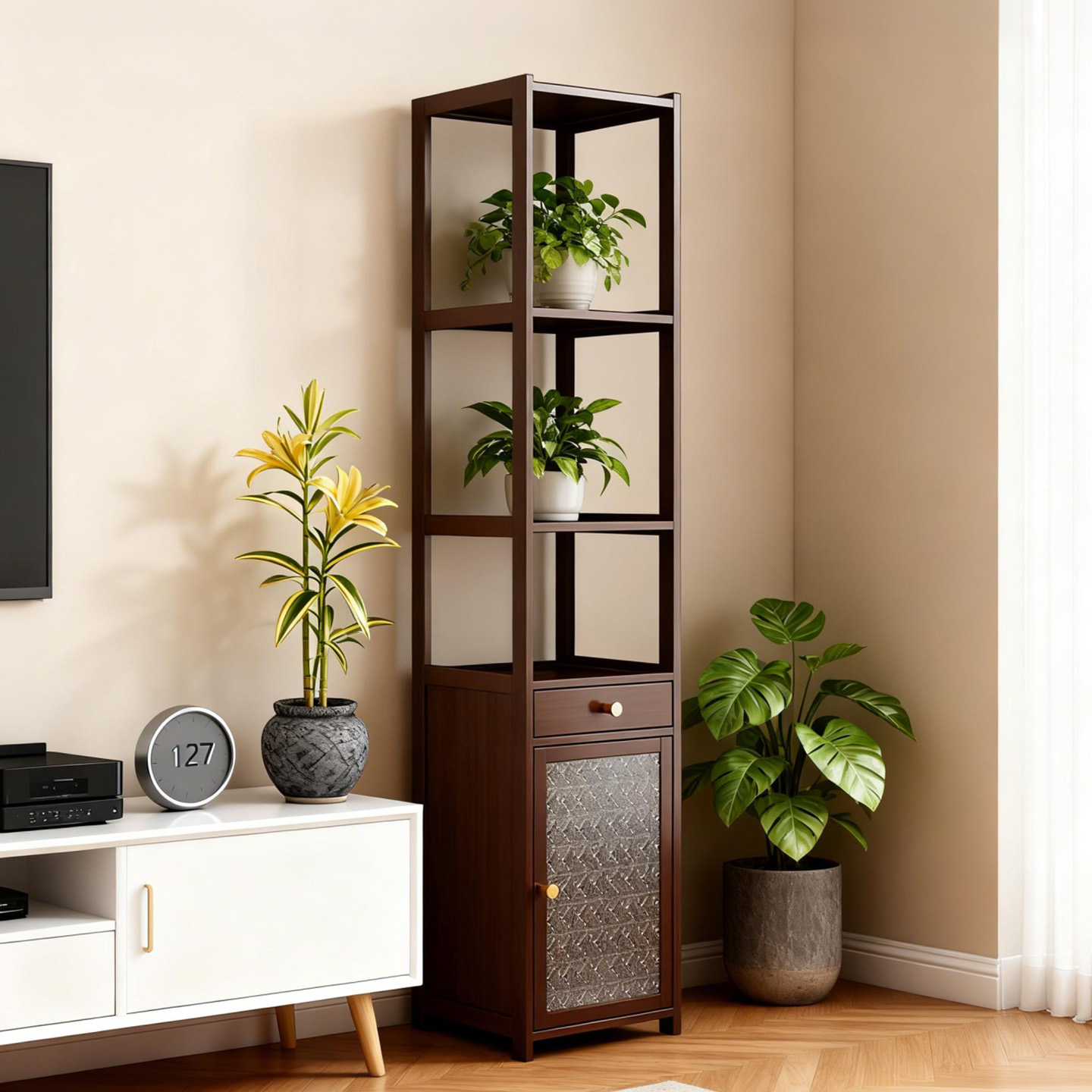 花架子客厅落地式置物架