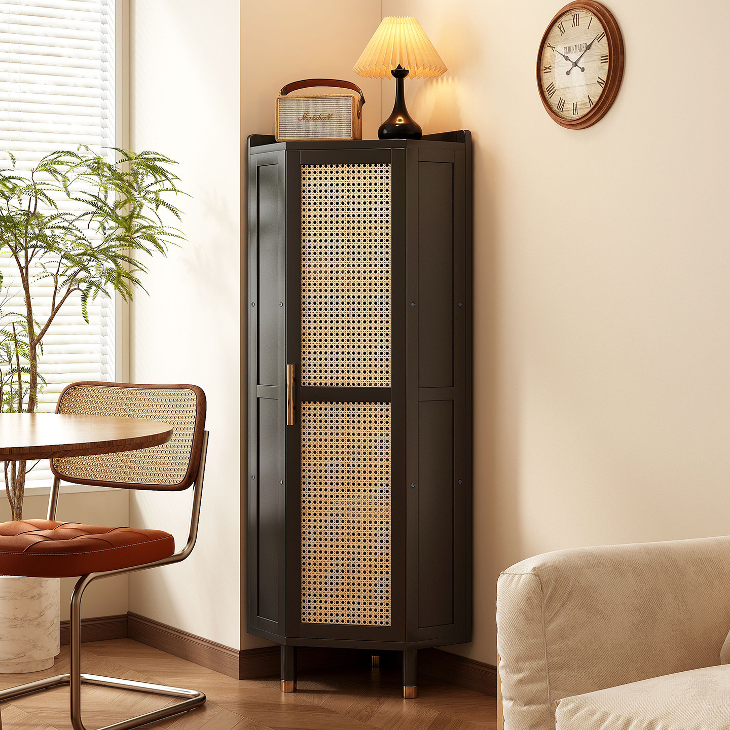 转角柜一体靠墙储物柜墙角收纳柜多功能防尘展示柜客厅三角侧边柜,住宅家具,角柜,淘宝优惠券,粉丝福利购,淘宝优惠卷