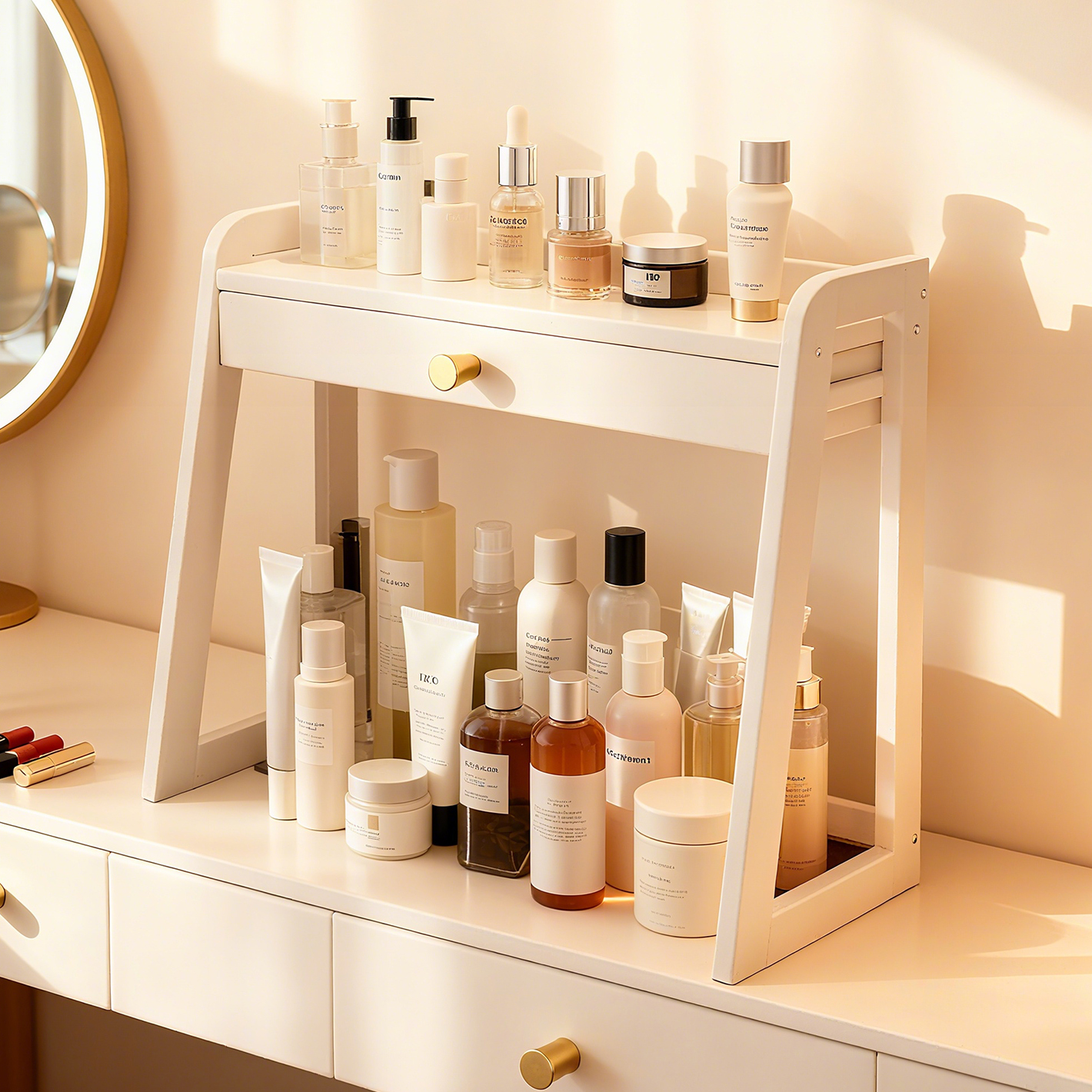 化妆品收纳盒桌面香水护肤品