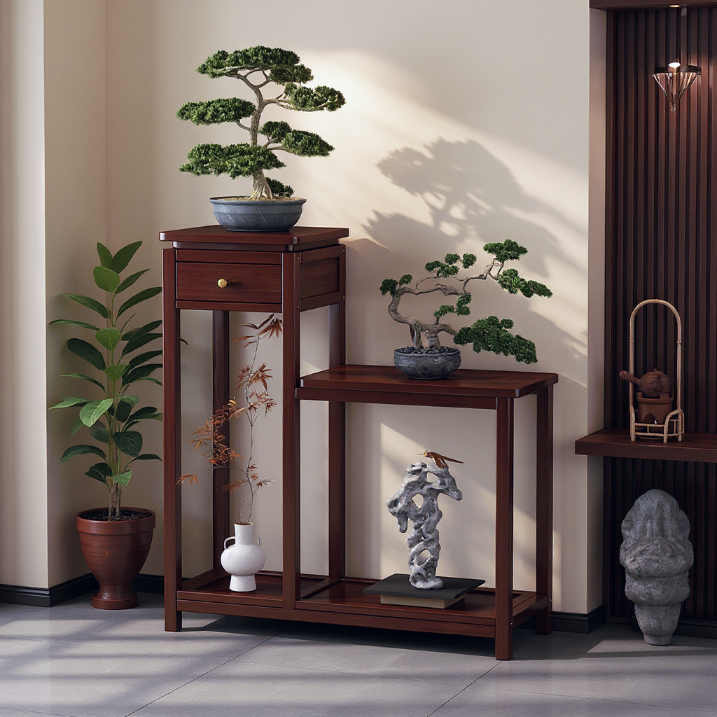 玄关柜入户正对门隔断柜家用花架子客厅落地式花盆托架中式置物架,住宅家具,门厅/玄关柜/玄关架,淘宝优惠券,粉丝福利购,淘宝优惠卷