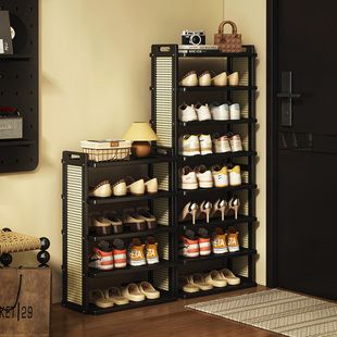 鞋 架不占空间宿舍必备好物 柜家用门口收纳柜一体靠墙多层置物架鞋