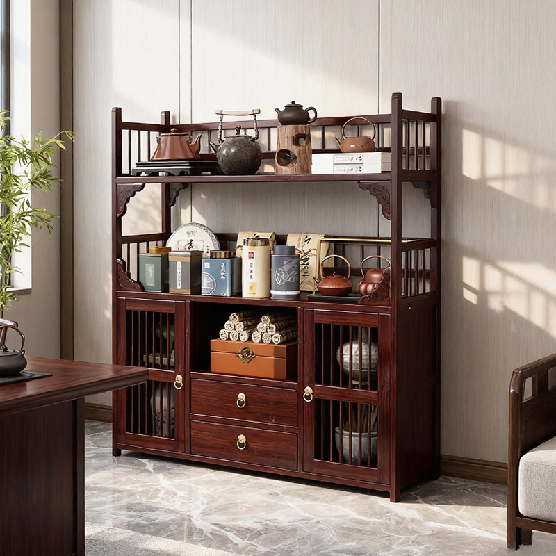 茶柜置物架多宝阁茶具收纳柜