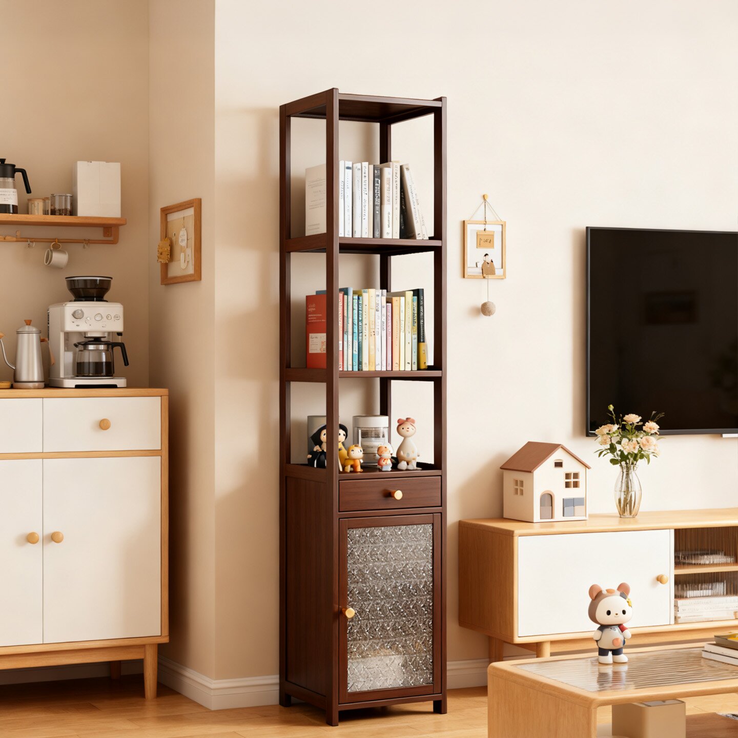 书架落地置物架家用儿童绘本架