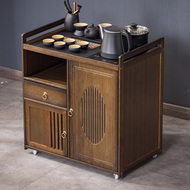 Phòng khách hộ gia đình bàn cà phê di chuyển sofa bên bàn gỗ không chắc chắn mới phong cách Trung Hoa bàn trà nhỏ ấm đun nước tích hợp tủ trà bàn trà mặt đá