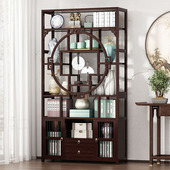 新中式 博古架家用置物架茶室展示柜非实木收纳层架客厅多宝阁收纳
