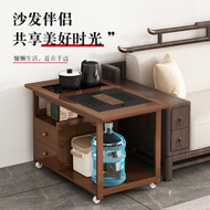 Di Động Bên Bàn Trung Quốc Bàn Trà Gỗ Không Chắc Chắn Phòng Khách Bàn Cà Phê 2024 Bộ Trà Mới Bàn Trà Bộ Hoàn Chỉnh bàn trà vuông mặt đá