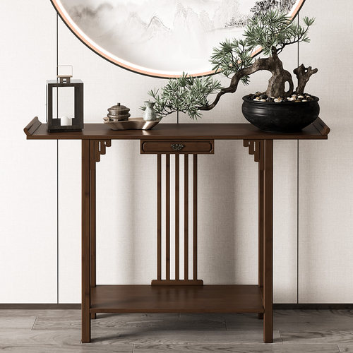 新中式玄关台条案供桌