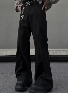 EXTM春夏美式高街cleanfit休闲西裤男宽松直筒显瘦微喇叭vibe裤子