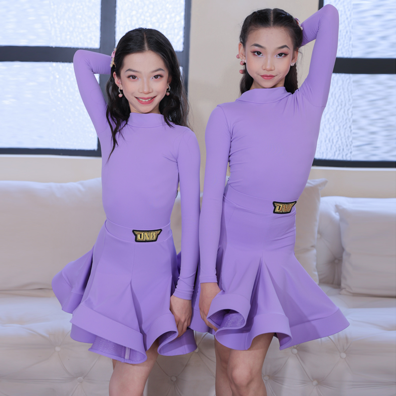 DNW女童分体高端拉丁舞套装