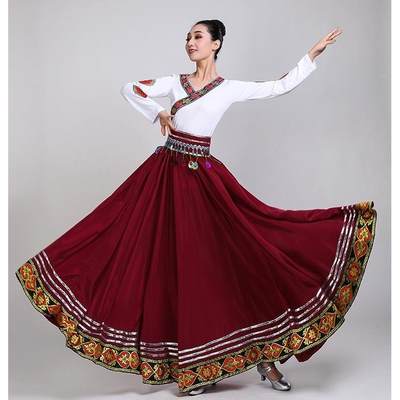 网红款藏族舞蹈服装女广