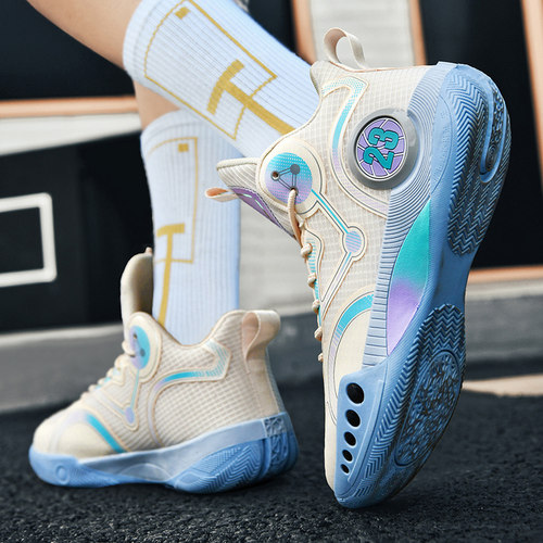 科比篮球鞋男正品青少年网面大童实战学生球鞋儿童幻影3运动鞋夏