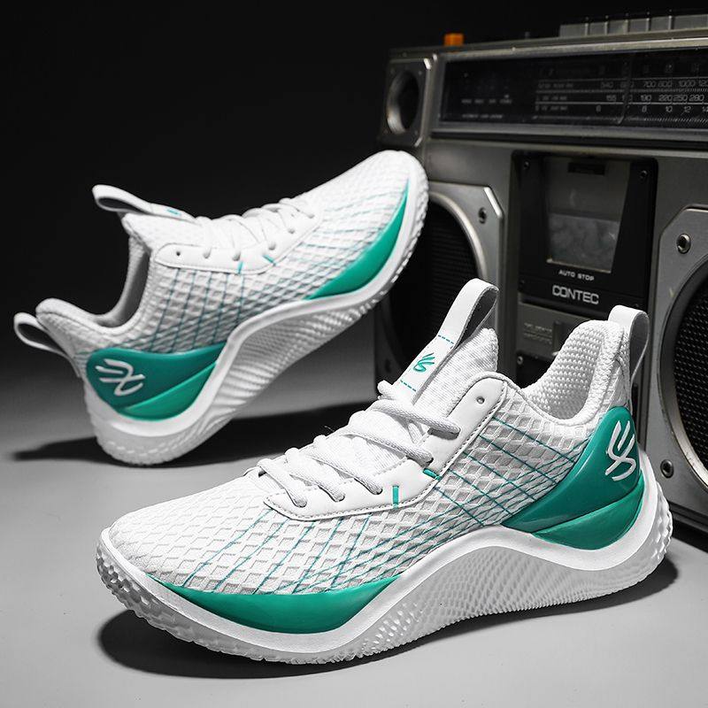 库里10代青少年篮球鞋男网面透气实战防滑耐磨球鞋学生减震运动鞋