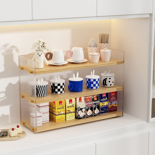 亚克力杯架水杯架收纳水吧置物架马克杯咖啡茶杯茶具多层放置架子