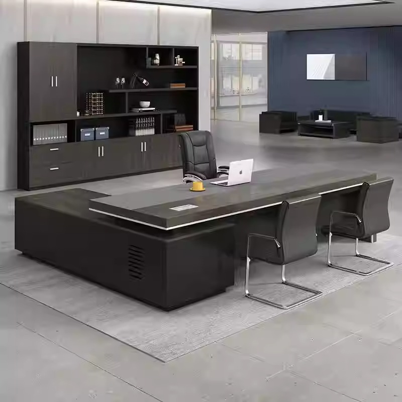 鑫森老板桌简约现代老板办公桌椅组合家具总裁大班台经理办公桌