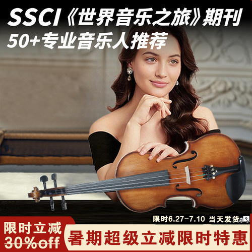 圣维斯sw100小提琴初学者纯手工