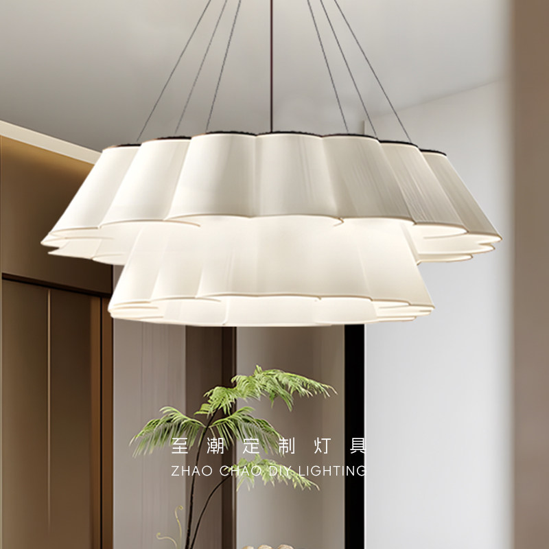 包厢饭店吊灯至潮新中式布艺