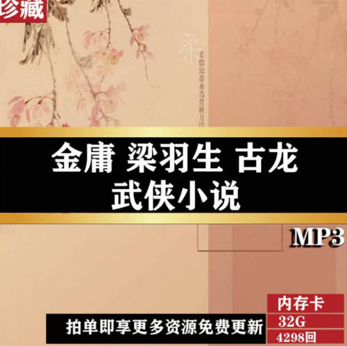 32G金庸武侠小说TF卡评书内存卡高清音质古龙梁羽生存储卡收音机3
