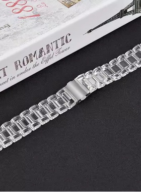 适用小米手表watchS3/2表带透明冰川三珠S1男女color通用替换腕带