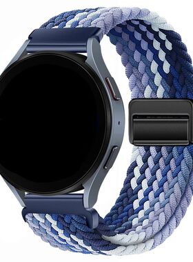 适用小米手表watchS4/3表带尼龙s1pro编织磁吸color2回环透气腕带
