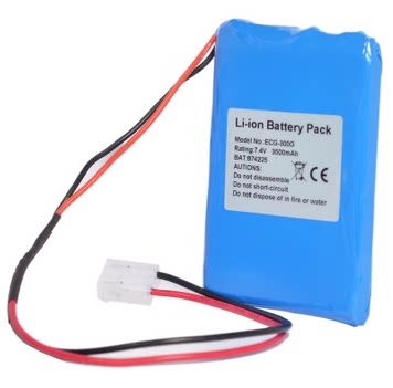 适用CONTEC康泰ECG-300G 18650-14.4-4400 ECG1201/G心电图机电池