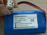 适用凯沃尔 ECG-1103, ECG-1103B/G/L  HX-18650-14.4-2000 电池