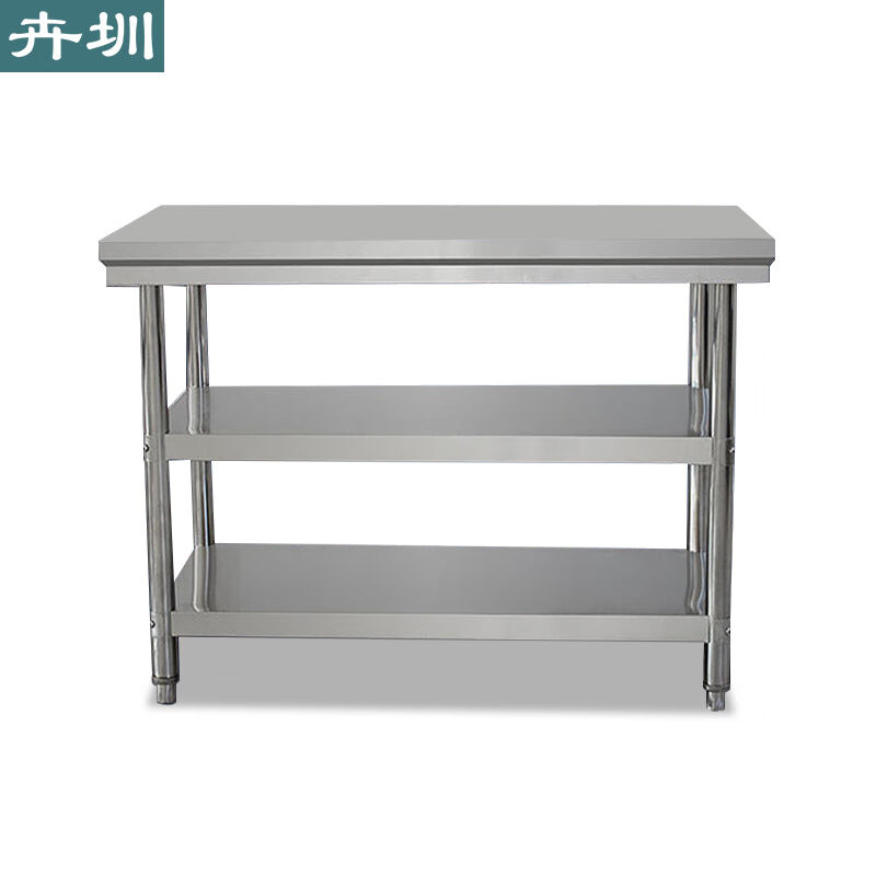 卉圳1000*500*800mm201不锈钢工作台三层置物架商用打荷台HK349