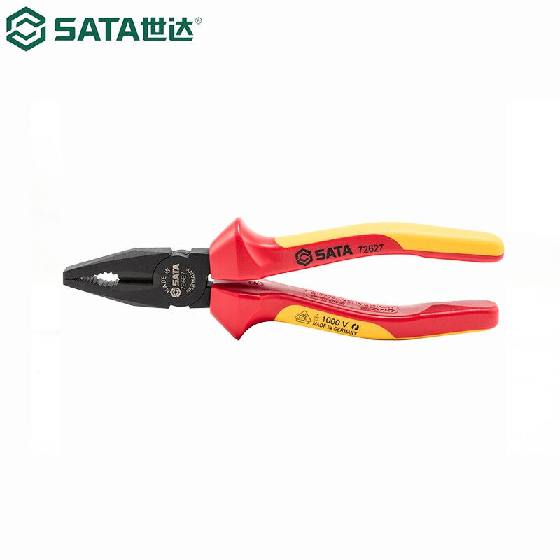 世达（SATA）72627G系列VDE绝缘耐压钢丝钳872627G系列VDE绝缘耐