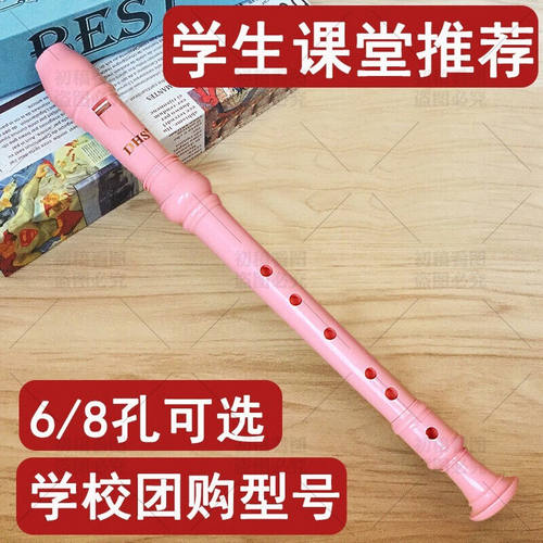 DHS竖笛6孔8孔高音德式G八孔小学生C调儿童初学入门乐器六孔F笛子