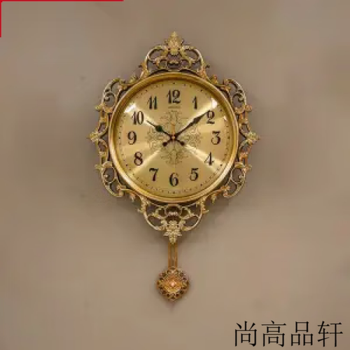 森匠美式复古挂钟钟表装饰客厅挂钟家用欧式时尚创意时钟大气石英