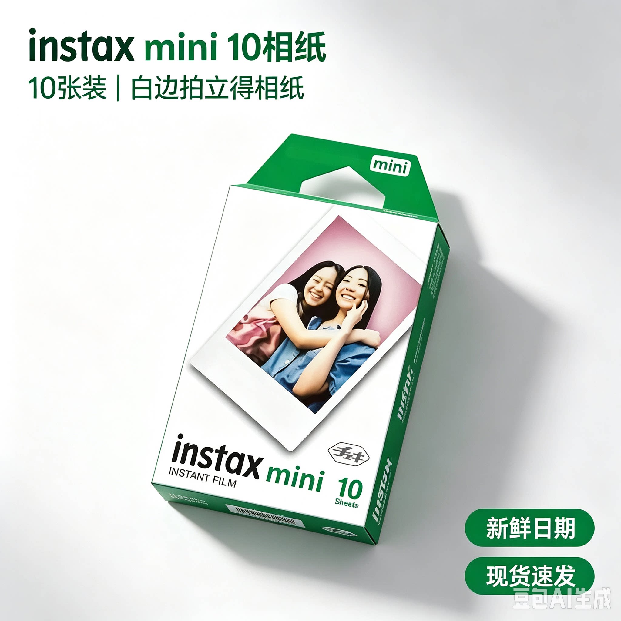 INSTAX拍立得相纸白边3寸通用