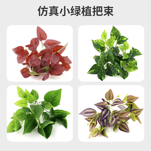 仿真植物手感绿萝叶星点木变叶木芋叶多款 绿植背景墙景观造景叶子