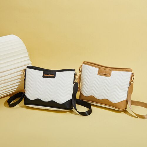 VR波浪纹水桶包ladies bag2026小香风包包女时尚女士单肩斜挎包