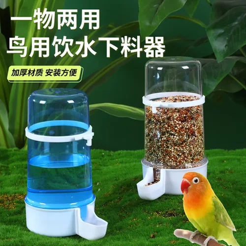 鸟类芦丁鸡牡丹鹦鹉饮水器水壶自动水壶虎皮鸟笼下水器鸟喝水器