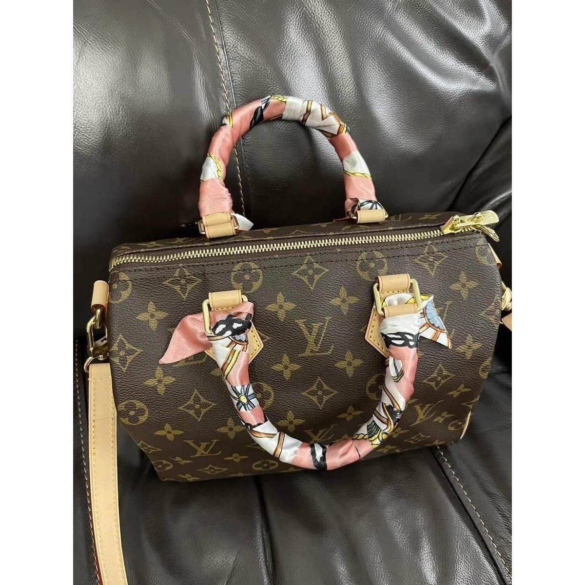 lv5&vv20绑包丝带手柄丝巾缠包speedy25手柄肩带长条丝带nano飘带