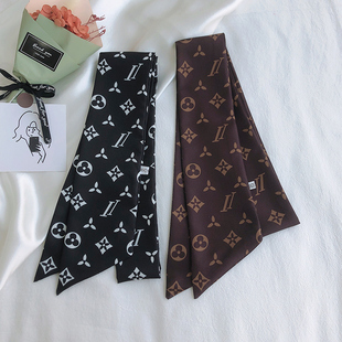 lv5&vv20缠包包手柄保护细窄长条丝巾手提领巾绑包丝带发财桶飘带