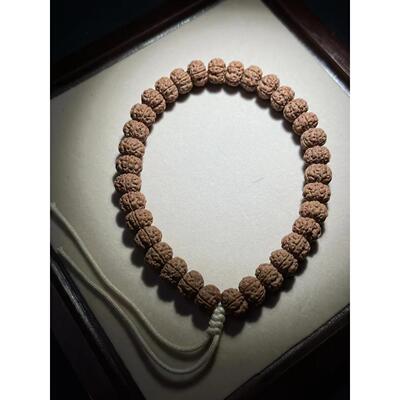 木槿文玩纯血老树王小金刚菩提子花王梅花手串单圈原籽男女108颗