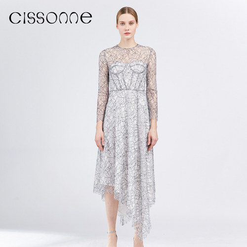 CISSONNE/赛颂法式蕾丝连衣裙