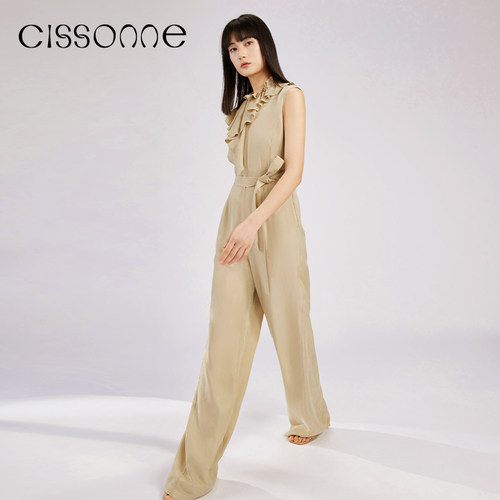 CISSONNE赛颂铜氨纤维无袖连体裤