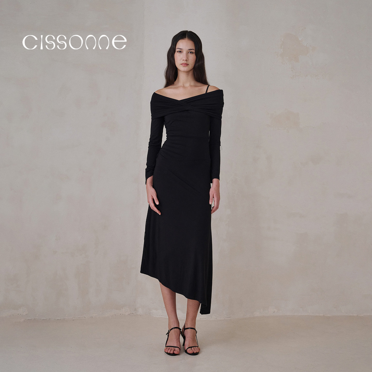 CISSONNE赛颂法式优雅显瘦连衣裙