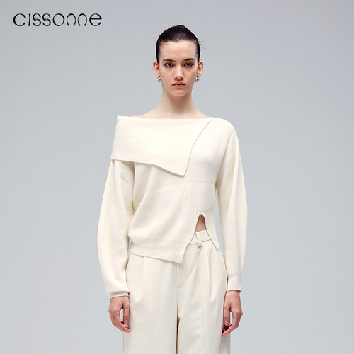 CISSONNE赛颂羊绒羊毛休闲针织衫