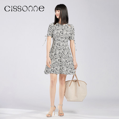 CISSONNE/赛颂小雏菊连衣裙
