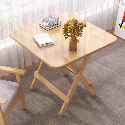 实木折叠桌家用小户型吃饭