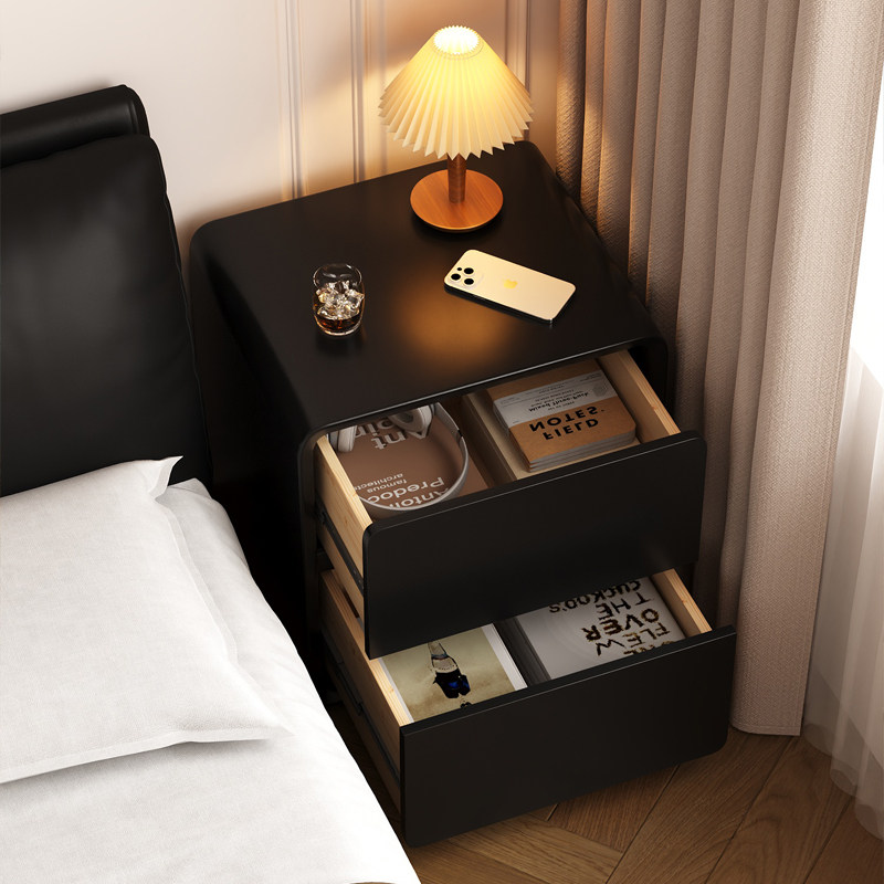 全实木烤漆床头柜2025爆款家用卧室小型奶油风高级感轻奢储物置物,住宅家具,床头柜,淘宝优惠券,粉丝福利购,淘宝优惠卷