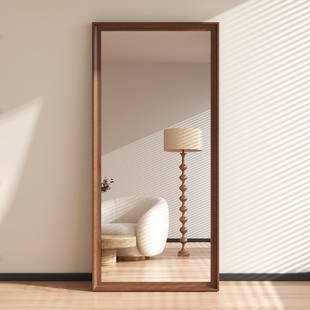 中古风穿衣镜全身镜法式家用卧室落地镜挂墙复古镜子服装店试衣镜