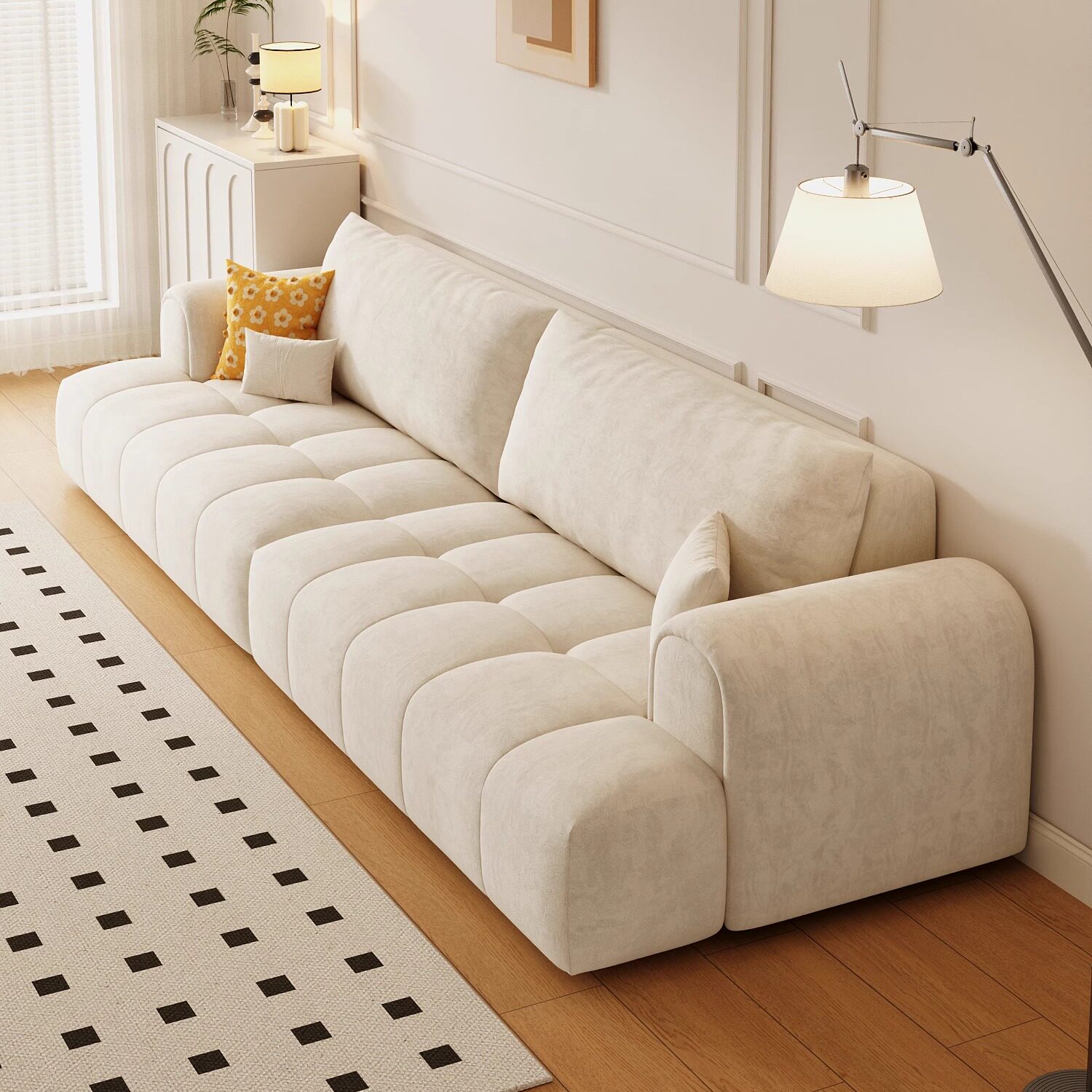 客厅云朵布艺沙发/新款升级海绵