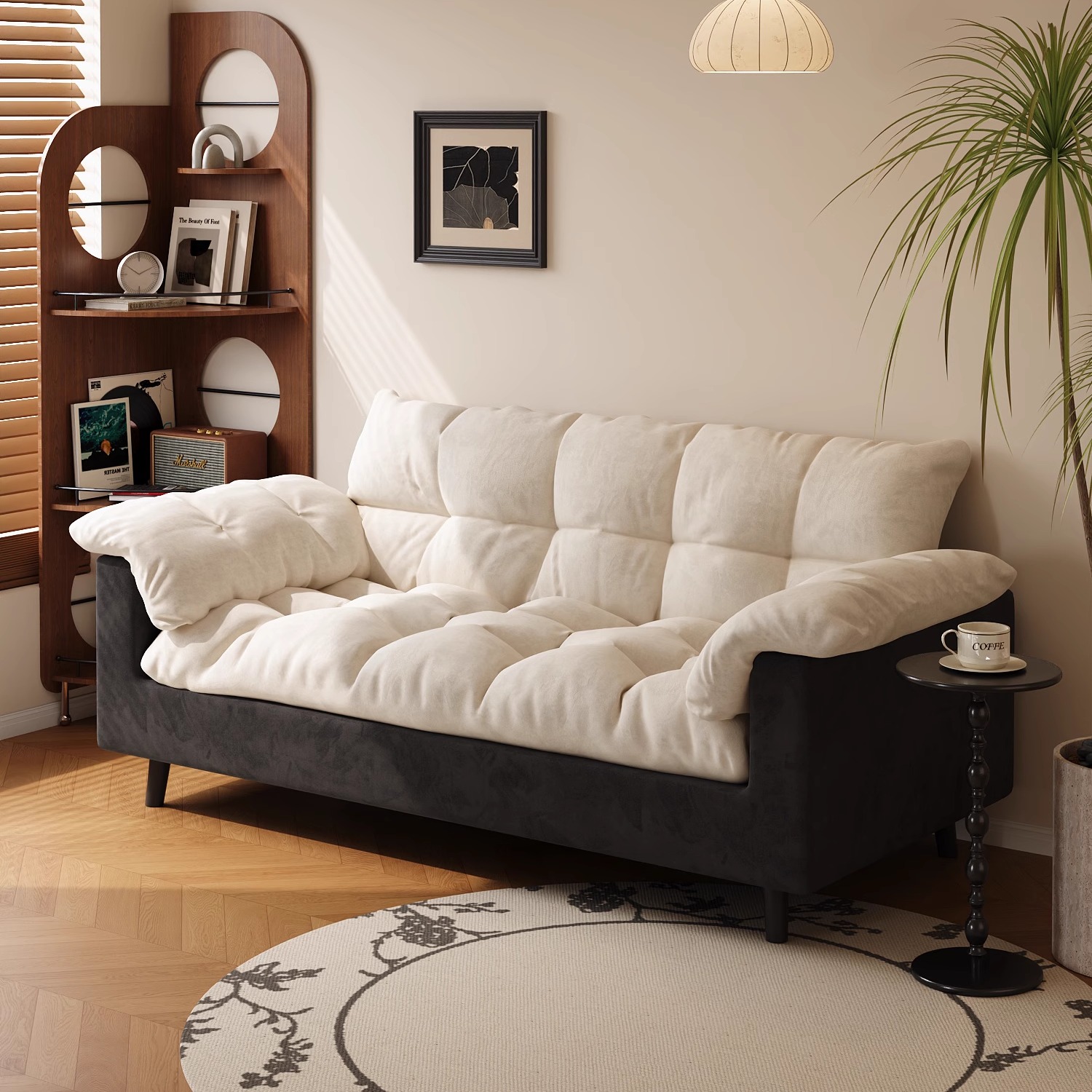 小户型布艺沙发/48h发货可拆洗