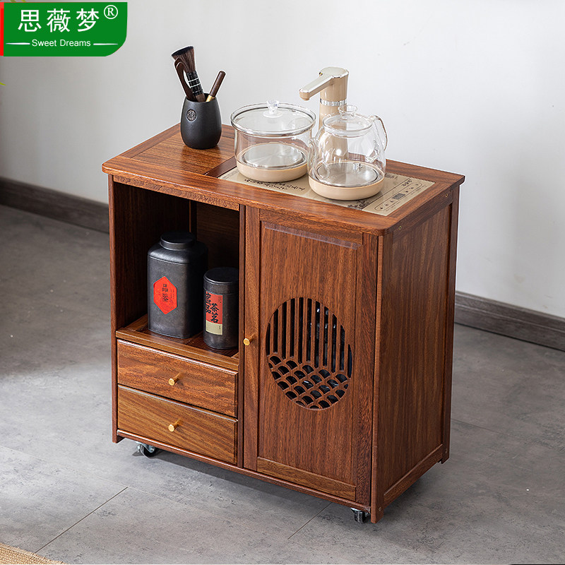 实木移动茶桌茶台家用阳台茶车茶几功夫套装客厅烧水壶一体茶水柜,住宅家具,茶几,淘宝优惠券,粉丝福利购,淘宝优惠卷