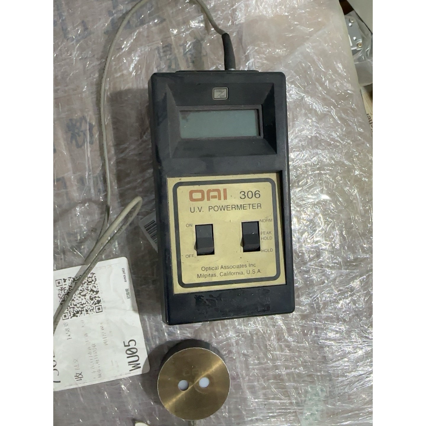 OAI 306 U.V.功率计,美国Optical Asso