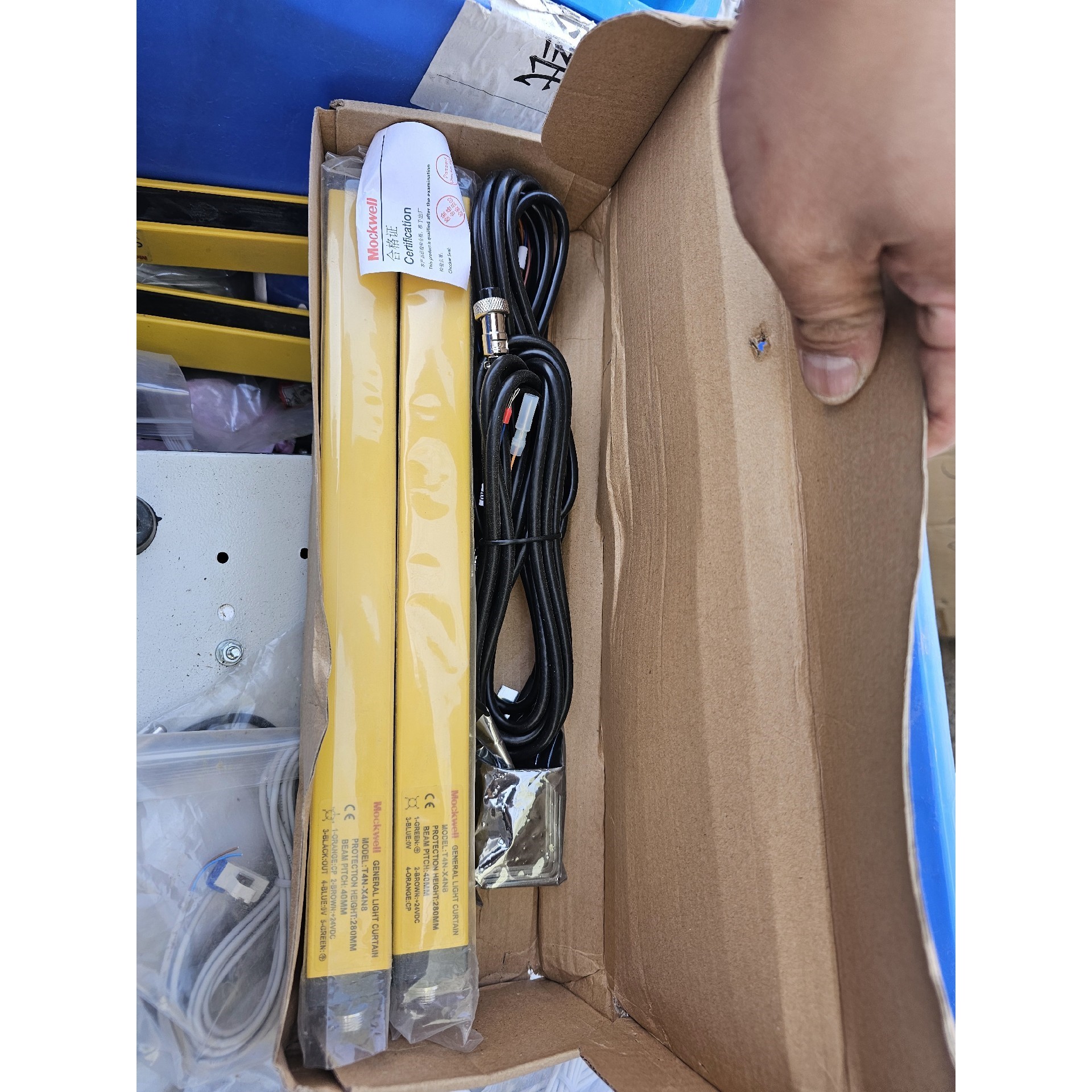 MOCKWELL莫克韦尔T4N-X4N8安全光栅整套,全新议价产品